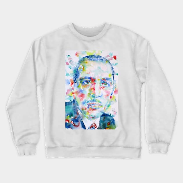 IGOR STRAVINSKY - watercolor portrait .1 Crewneck Sweatshirt by lautir